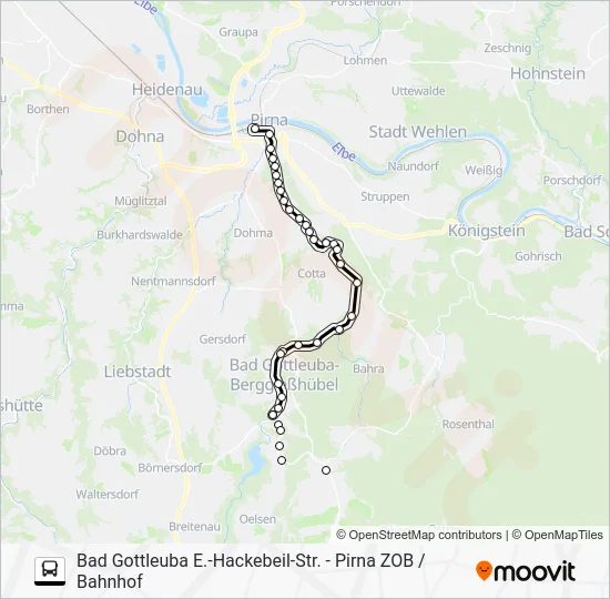Автобус 216: карта маршрута