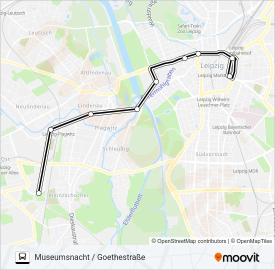 Автобус M4: карта маршрута