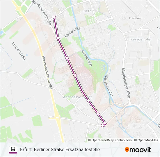 3 SEV Bus Line Map