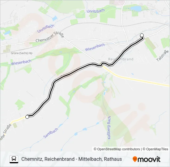 T6 Bus Line Map