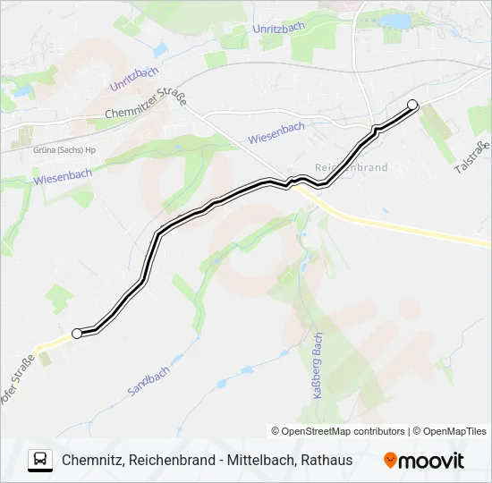 T6 Bus Line Map