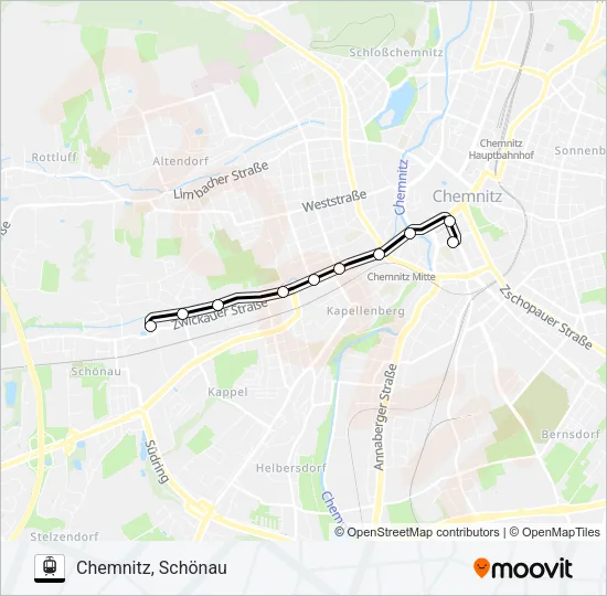 T1 Light Rail Line Map