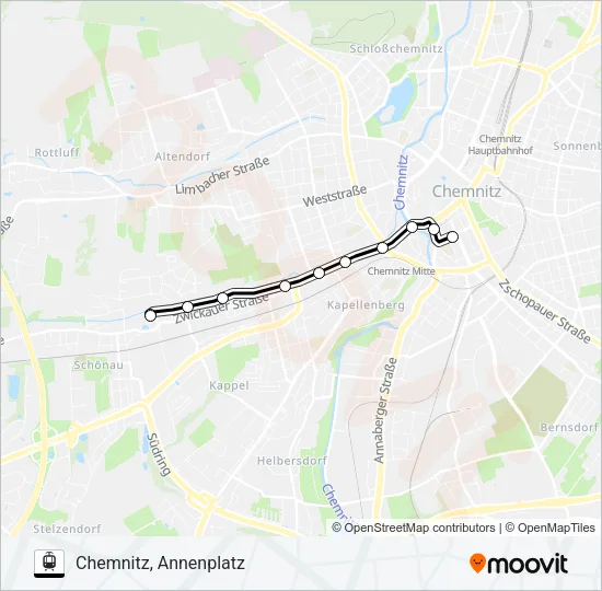 T1 Light Rail Line Map