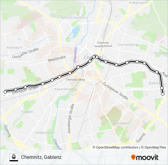 T1 Light Rail Line Map