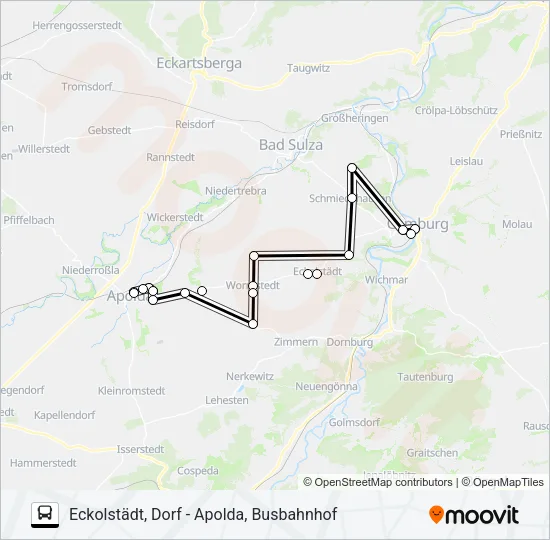 282 Bus Line Map