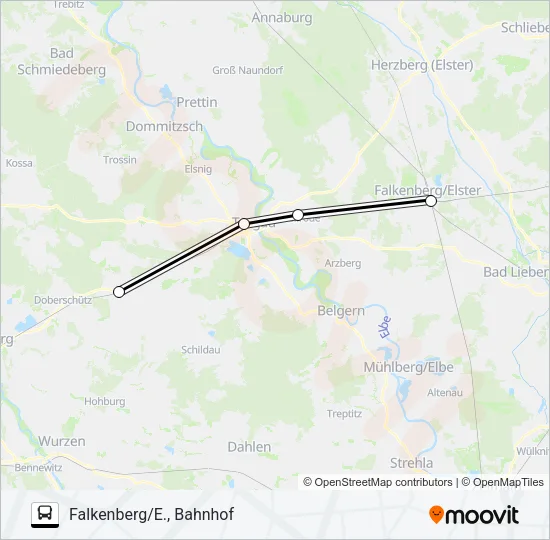 RE10 Bus Line Map