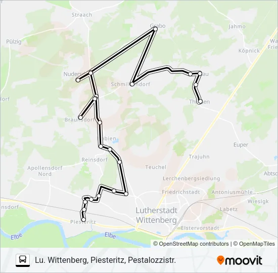 355 Bus Line Map