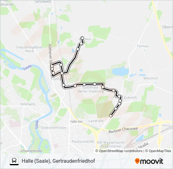 25 Bus Line Map