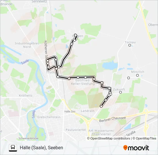 25 Bus Line Map