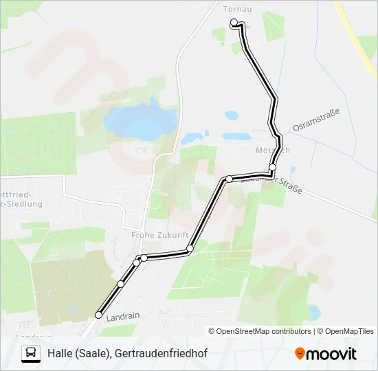25 Bus Line Map