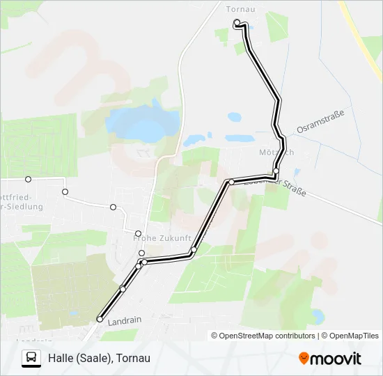 25 Bus Line Map