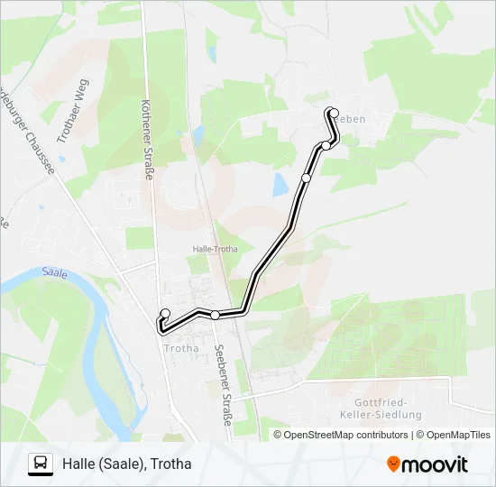 25 Bus Line Map