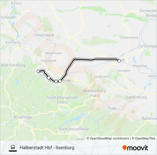 RE21 Bus Line Map