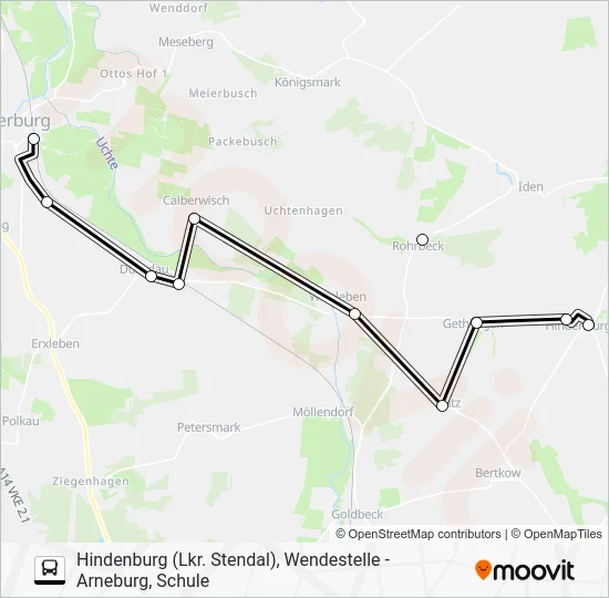 Автобус 965: карта маршрута