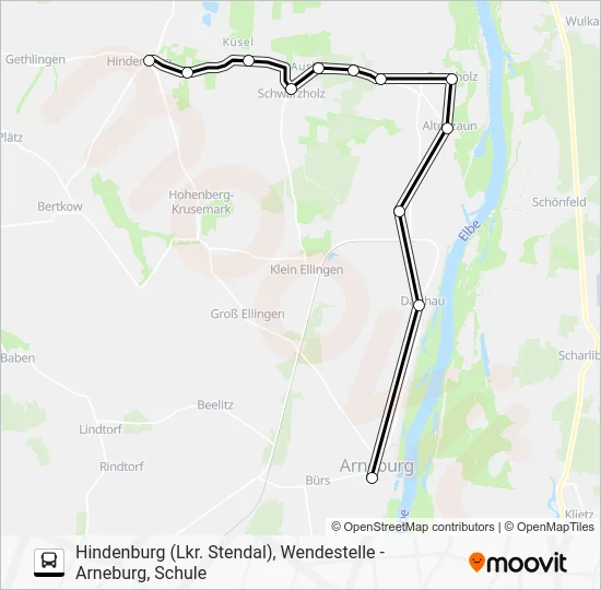 Автобус 965: карта маршрута