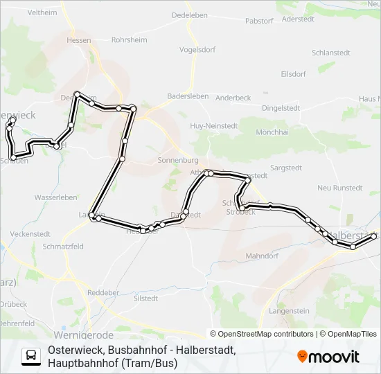213 Bus Line Map
