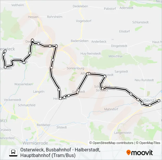 213 Bus Line Map