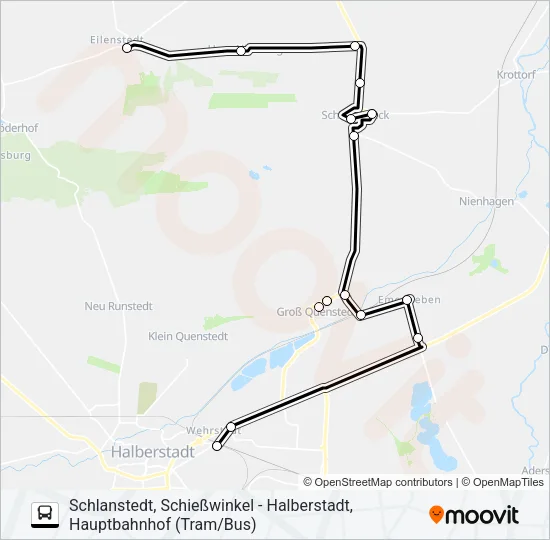 Автобус 222: карта маршрута