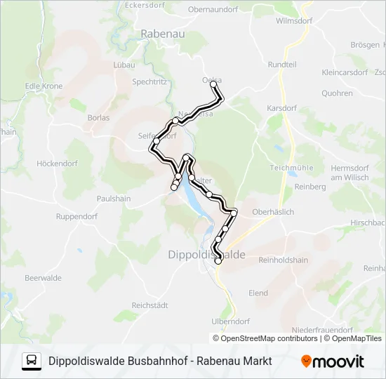 376 Bus Line Map
