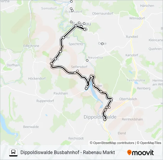 376 Bus Line Map