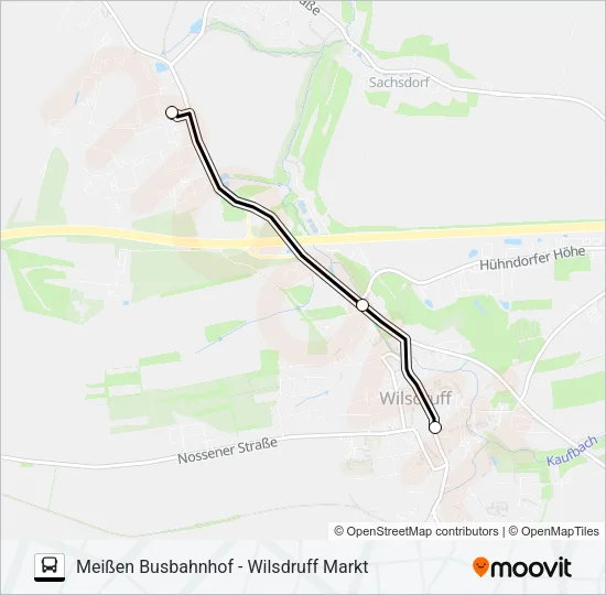 428 Bus Line Map