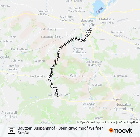 512 Bus Line Map