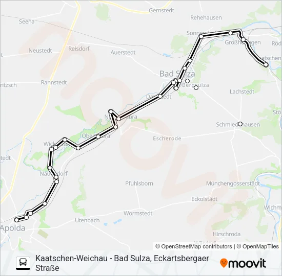 285 Bus Line Map
