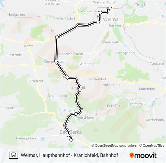 504 Bus Line Map
