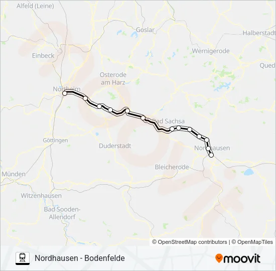 RB81 Train Line Map