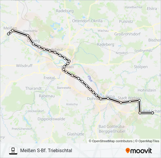S1 Train Line Map