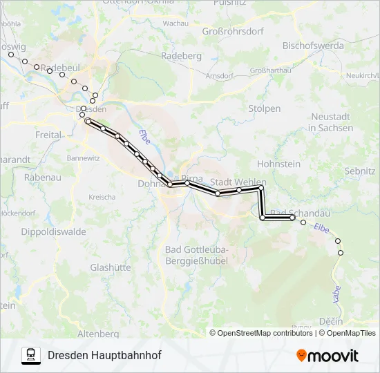 S1 Train Line Map
