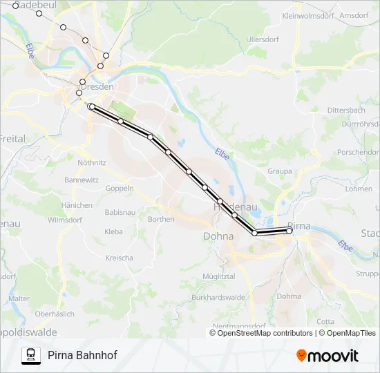 S1 Train Line Map