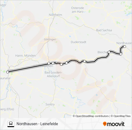 Автобус RE9: карта маршрута