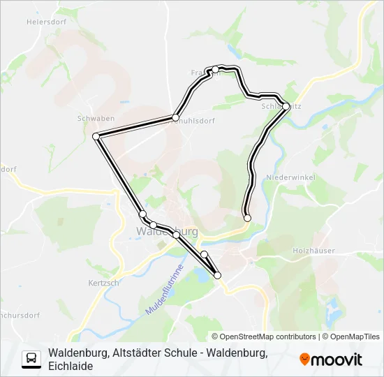 Автобус 830: карта маршрута