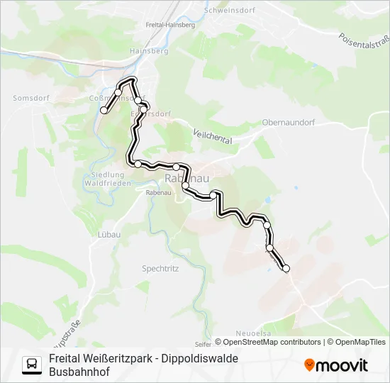 Автобус 348: карта маршрута