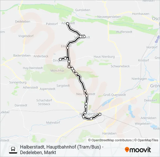 220 Bus Line Map