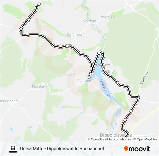 376 Bus Line Map