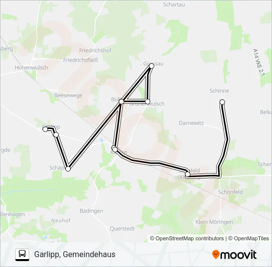 930 Bus Line Map