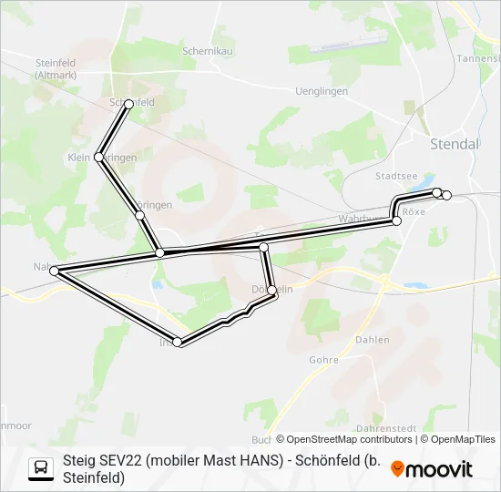 Автобус 941: карта маршрута