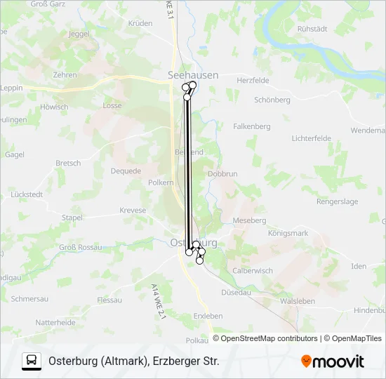 950 Bus Line Map