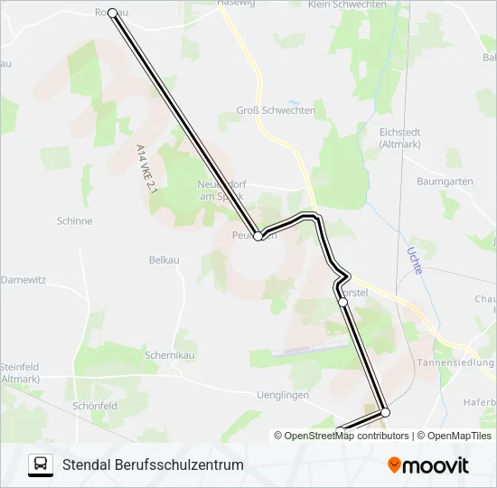 950 Bus Line Map