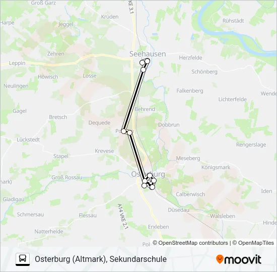 950 Bus Line Map