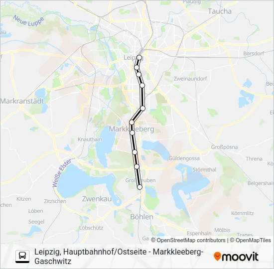 Автобус S4: карта маршрута