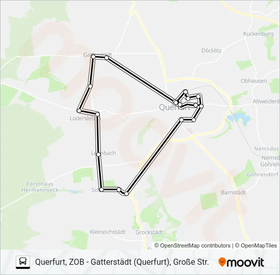 B Bus Line Map