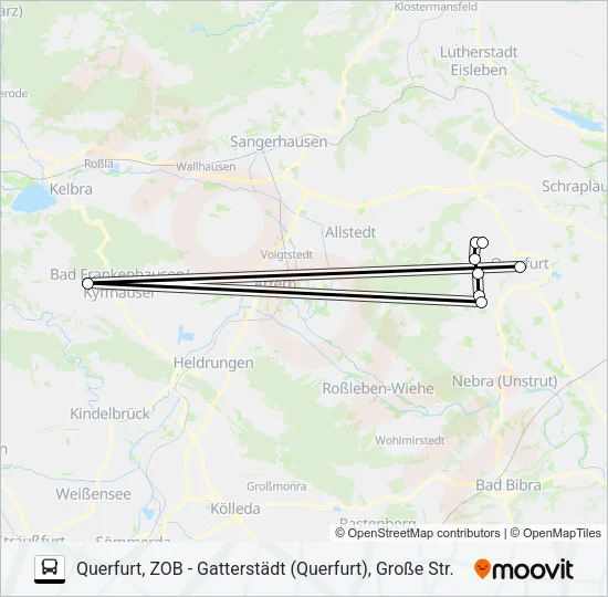 B Bus Line Map