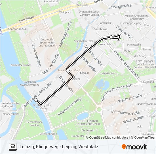Автобус SEV2: карта маршрута