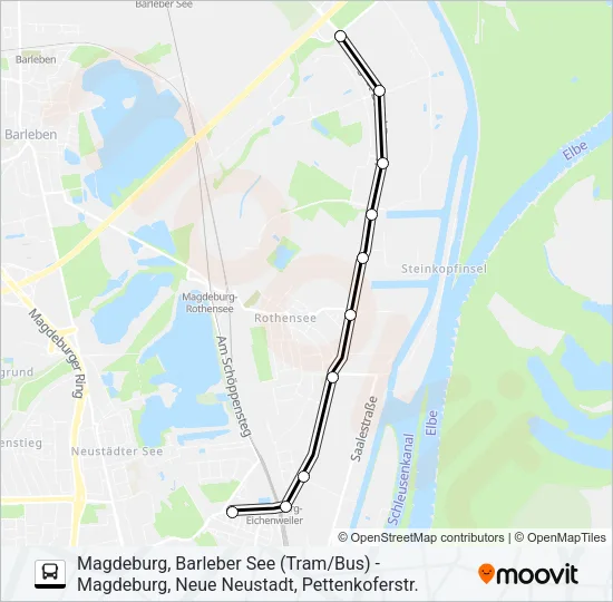 40 Bus Line Map