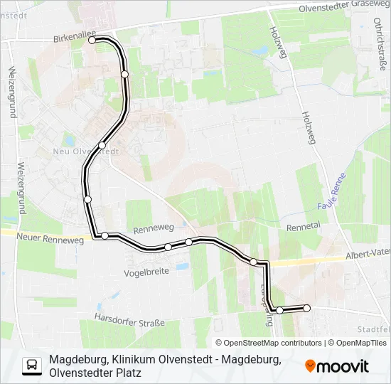 44 Bus Line Map
