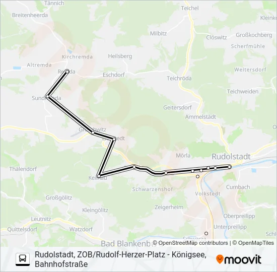 980 Bus Line Map