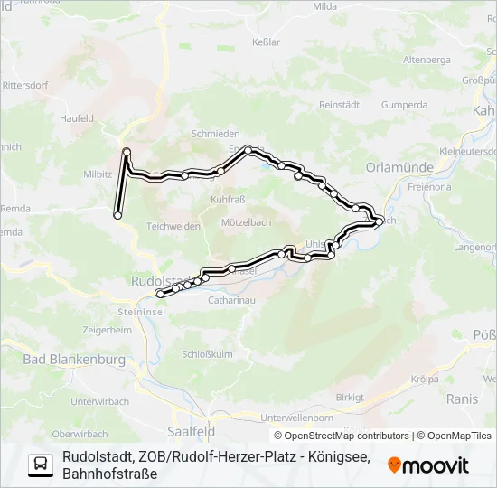 980 Bus Line Map
